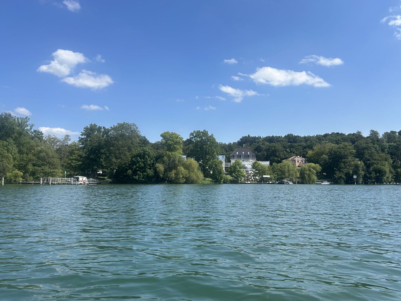 Blick auf den Wasserwanderrastplatz